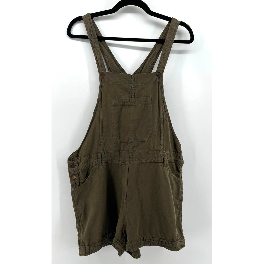 Keawa Brown Overall Shorts XL Boho Utility Gorpcore Dungarees Romper